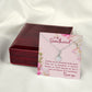 To My Girlfriend I Believe Alluring Ribbon Necklace Message Card-Express Your Love Gifts