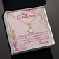 To My Girlfriend I Believe Alluring Ribbon Necklace Message Card-Express Your Love Gifts