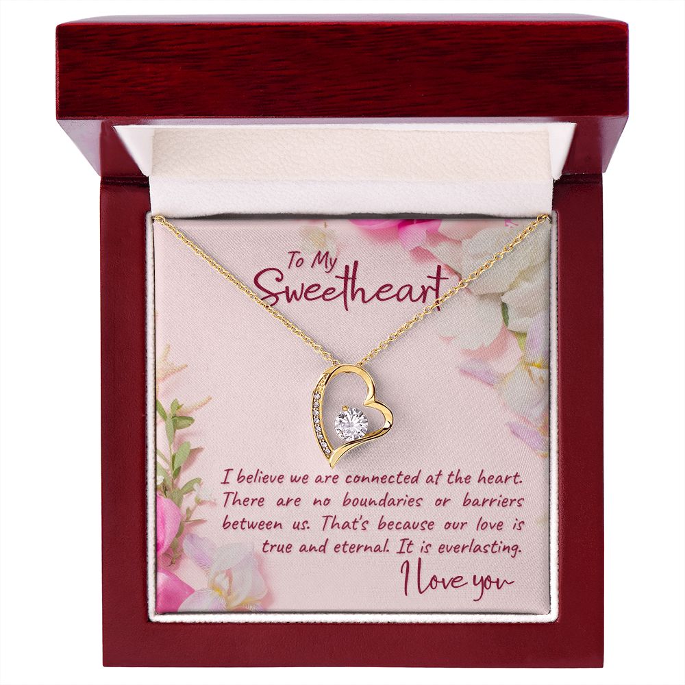 To My Girlfriend I Believe Forever Necklace w Message Card-Express Your Love Gifts