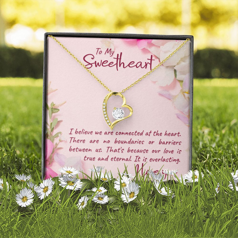 To My Girlfriend I Believe Forever Necklace w Message Card-Express Your Love Gifts