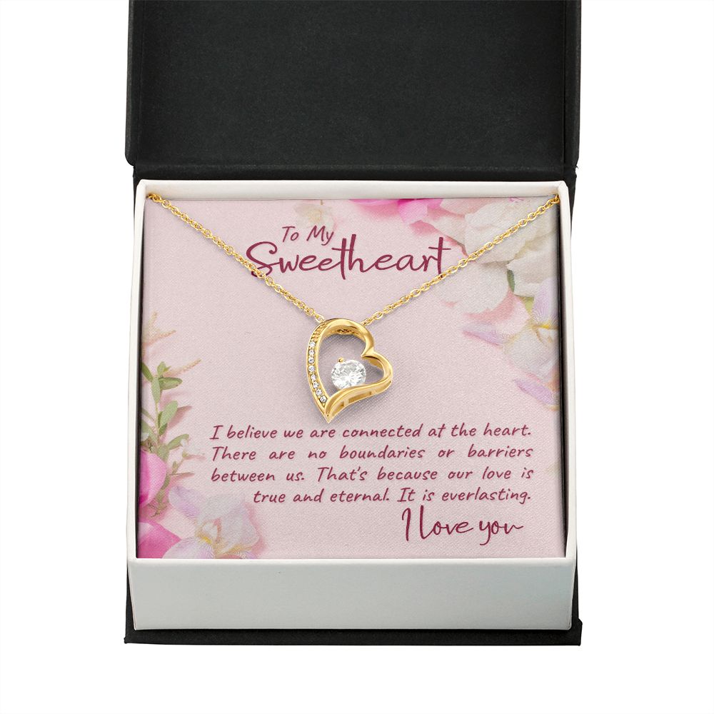 To My Girlfriend I Believe Forever Necklace w Message Card-Express Your Love Gifts