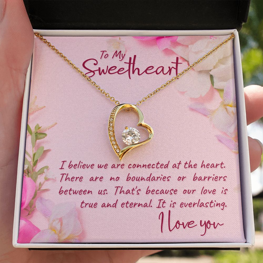 To My Girlfriend I Believe Forever Necklace w Message Card-Express Your Love Gifts