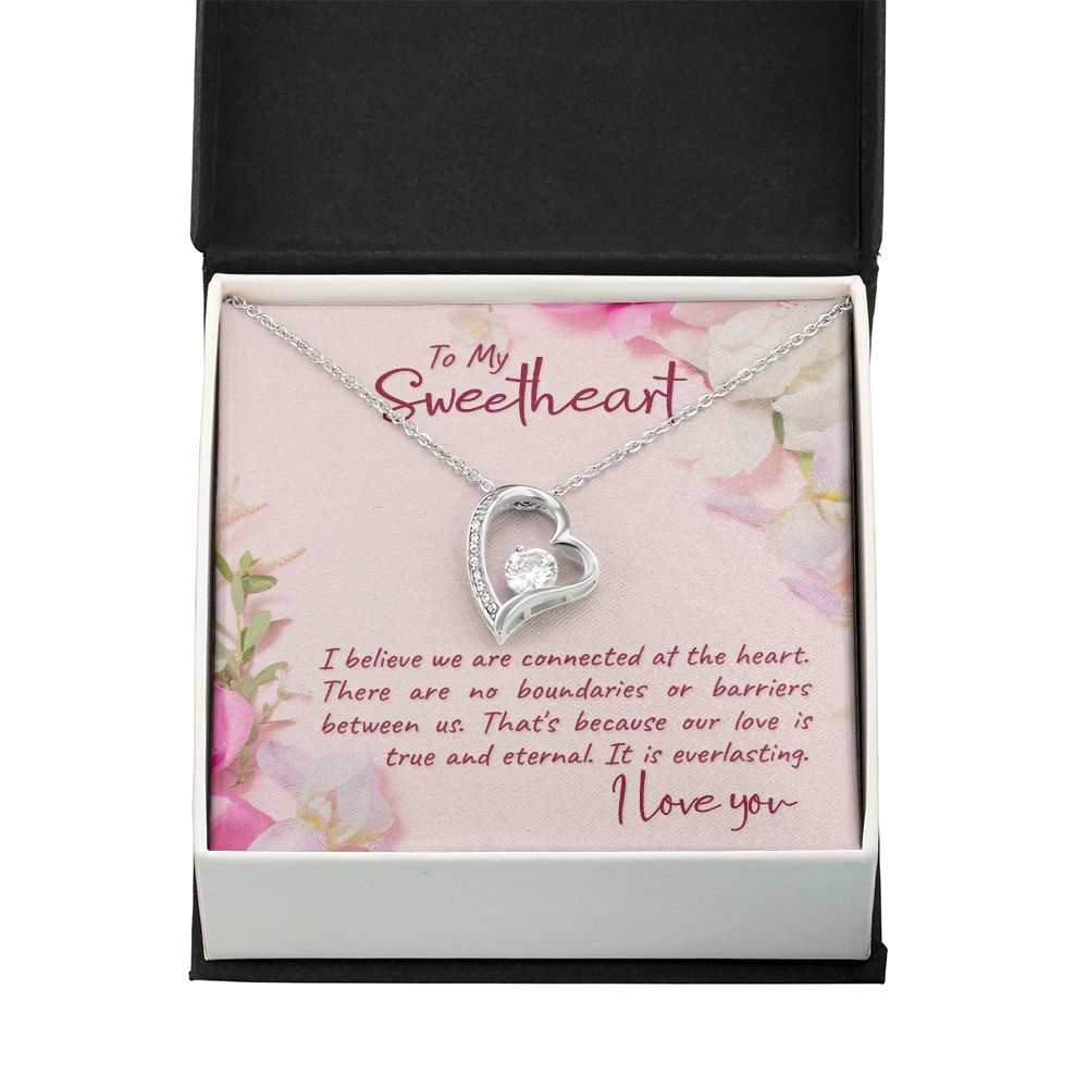 To My Girlfriend I Believe Forever Necklace w Message Card-Express Your Love Gifts