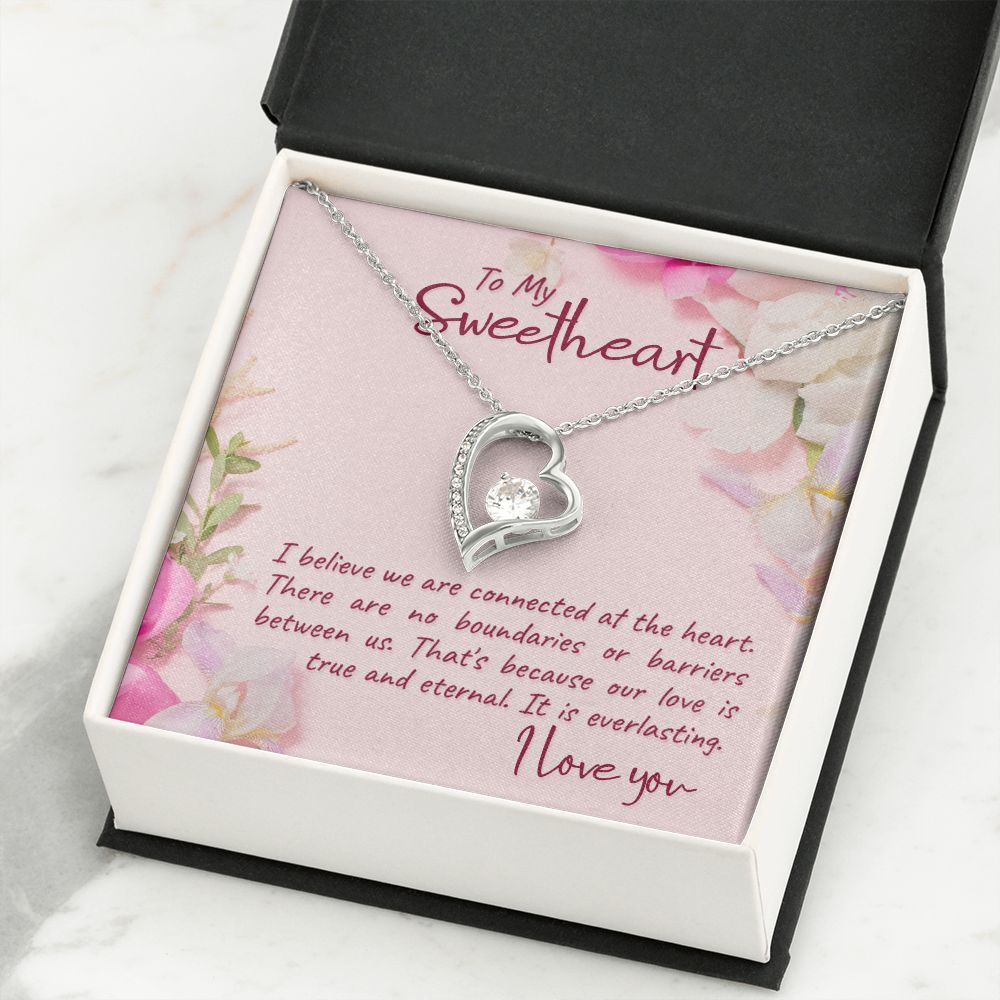 To My Girlfriend I Believe Forever Necklace w Message Card-Express Your Love Gifts