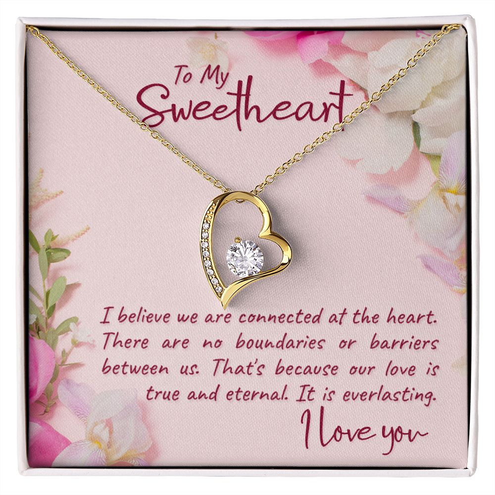 To My Girlfriend I Believe Forever Necklace w Message Card-Express Your Love Gifts