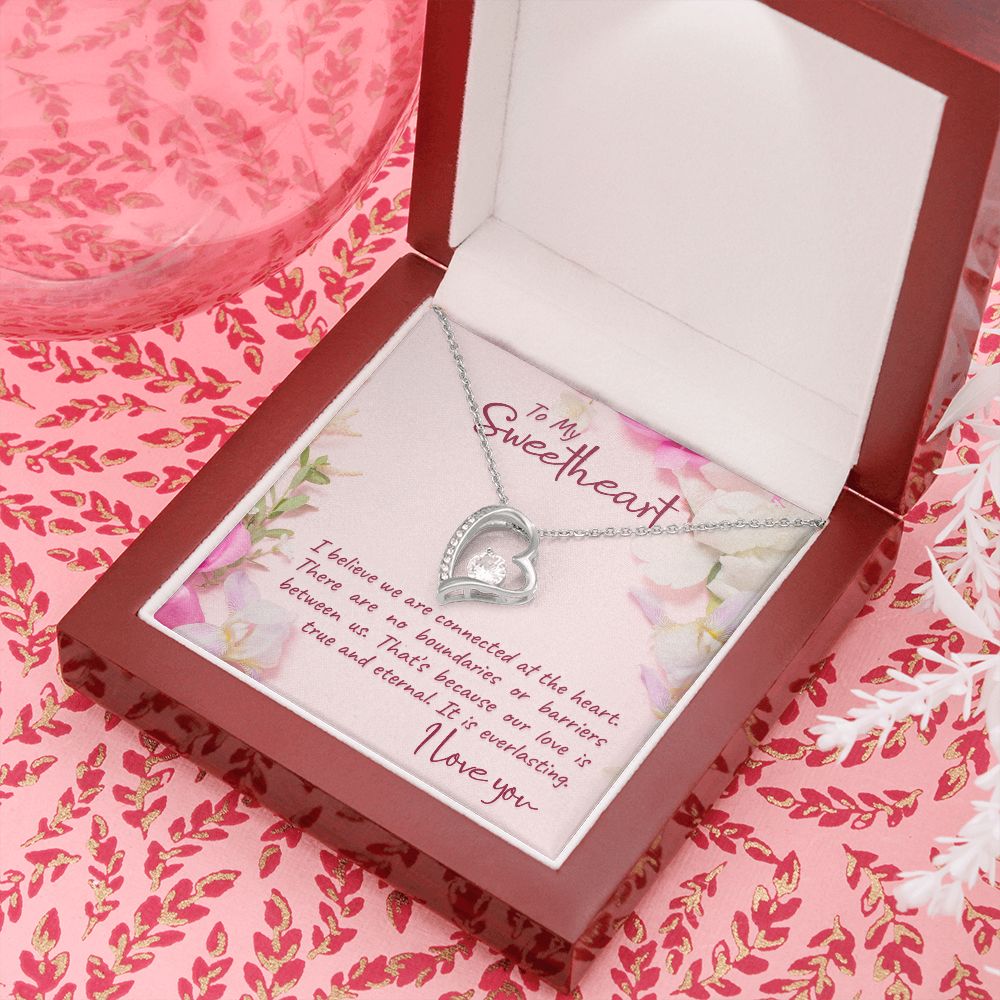 To My Girlfriend I Believe Forever Necklace w Message Card-Express Your Love Gifts