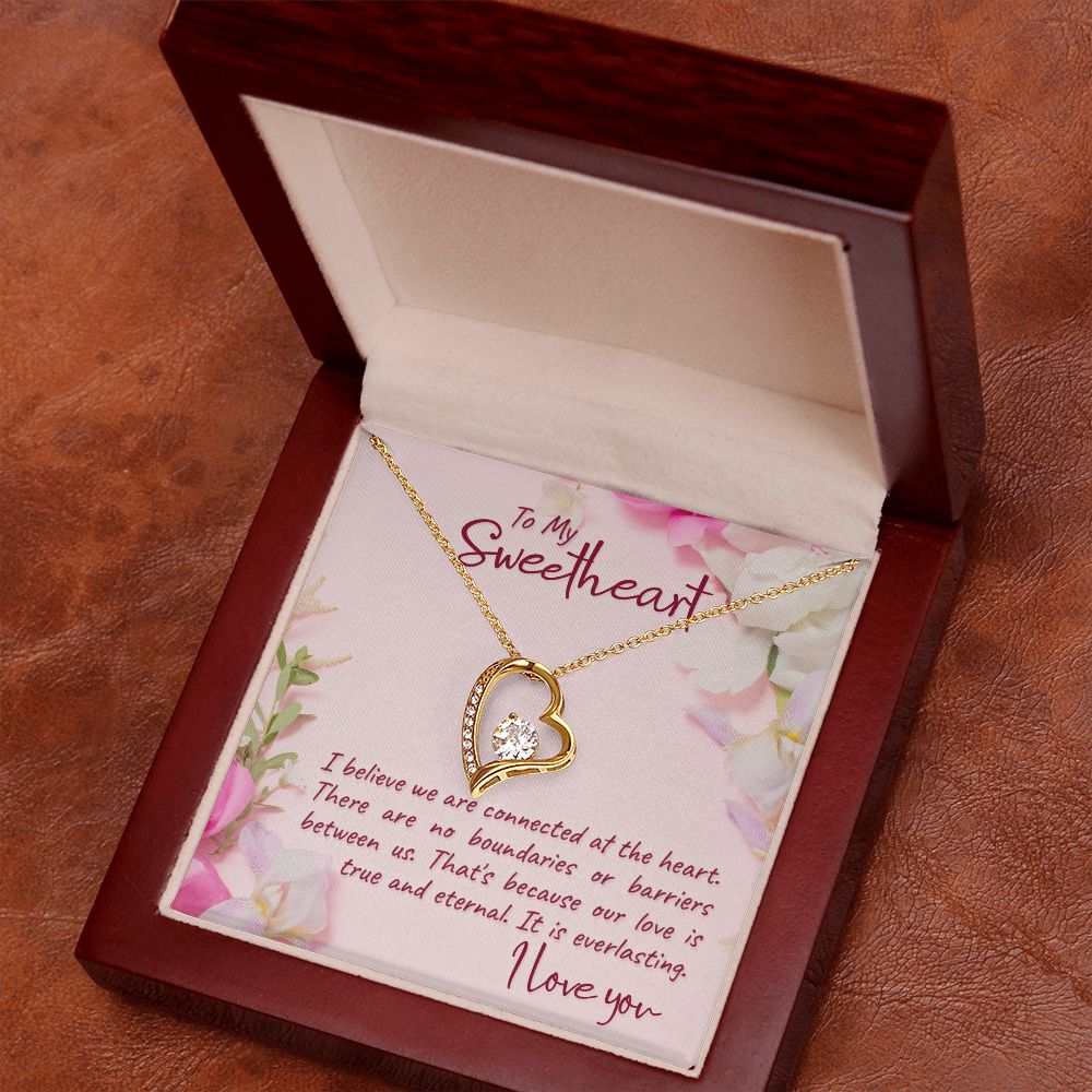 To My Girlfriend I Believe Forever Necklace w Message Card-Express Your Love Gifts