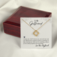 To My Girlfriend I Choose You Infinity Knot Necklace Message Card-Express Your Love Gifts