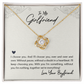 To My Girlfriend I Choose You Infinity Knot Necklace Message Card-Express Your Love Gifts