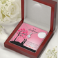 To My Girlfriend I Gave my Heart to You Alluring Ribbon Necklace Message Card-Express Your Love Gifts