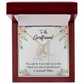 To My Girlfriend I Knew I loved You Alluring Ribbon Necklace Message Card-Express Your Love Gifts
