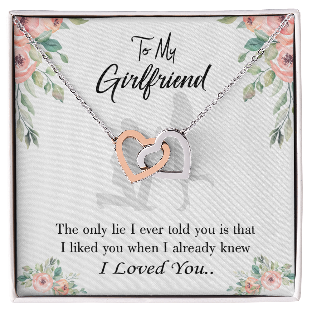 To My Girlfriend I Knew I Loved You Inseparable Necklace-Express Your Love Gifts
