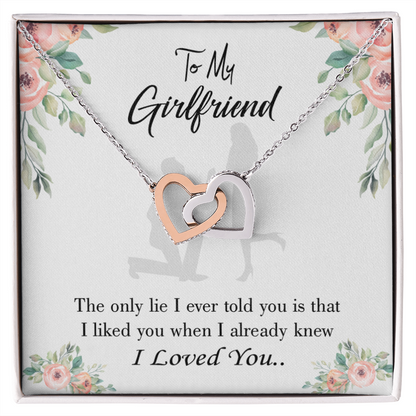 To My Girlfriend I Knew I Loved You Inseparable Necklace-Express Your Love Gifts