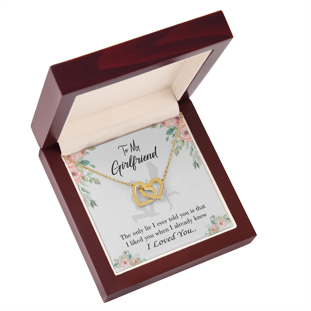 To My Girlfriend I Knew I Loved You Inseparable Necklace-Express Your Love Gifts