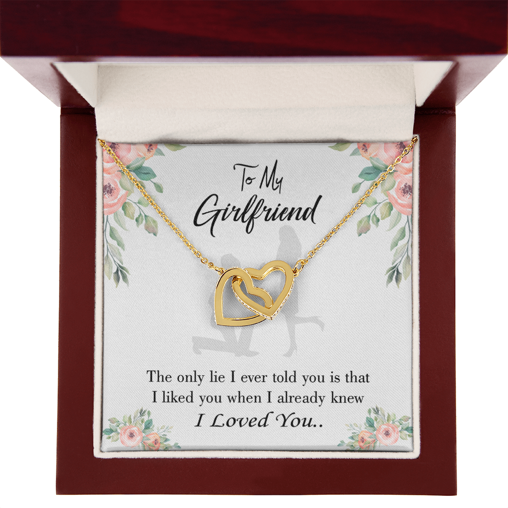 To My Girlfriend I Knew I Loved You Inseparable Necklace-Express Your Love Gifts