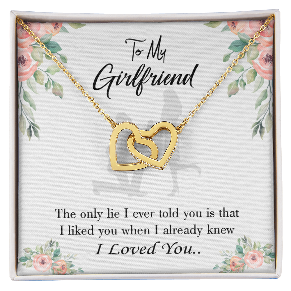 To My Girlfriend I Knew I Loved You Inseparable Necklace-Express Your Love Gifts