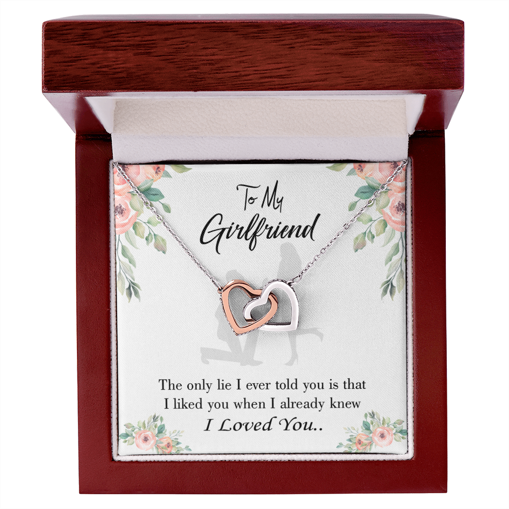 To My Girlfriend I Knew I Loved You Inseparable Necklace-Express Your Love Gifts
