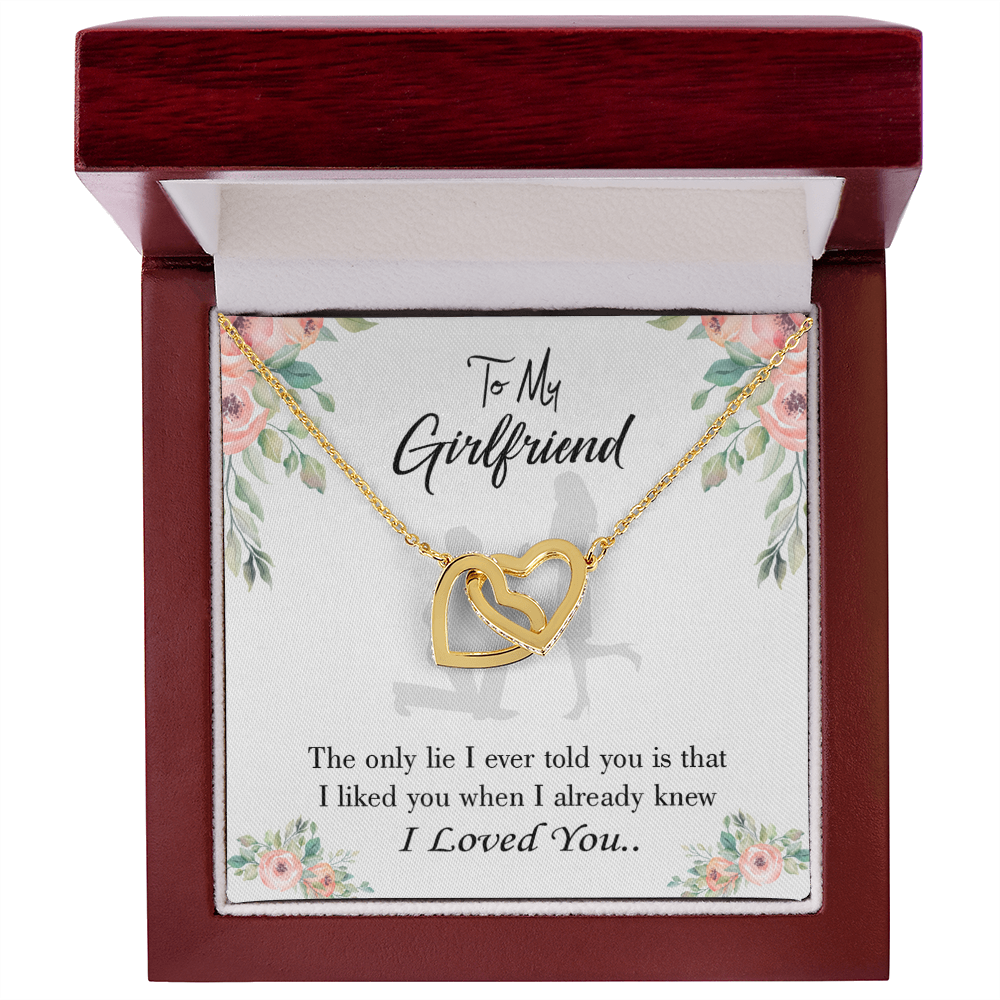 To My Girlfriend I Knew I Loved You Inseparable Necklace-Express Your Love Gifts
