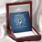 To My Girlfriend I Know the Distance is Hard Forever Necklace w Message Card-Express Your Love Gifts