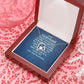To My Girlfriend I Know the Distance is Hard Forever Necklace w Message Card-Express Your Love Gifts