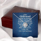 To My Girlfriend I Know the Distance is Hard Infinity Knot Necklace Message Card-Express Your Love Gifts