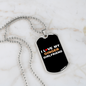 To My Girlfriend I Love My Ginger Girlfriend Necklace Stainless Steel or 18k Gold Dog Tag 24" Chain-Express Your Love Gifts