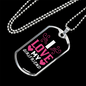 To My Girlfriend I Love My Girlfriend Necklace Stainless Steel or 18k Gold Dog Tag 24" Chain-Express Your Love Gifts