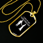 To My Girlfriend I Love My Hot Girlfriend Necklace Stainless Steel or 18k Gold Dog Tag 24" Chain-Express Your Love Gifts