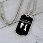 To My Girlfriend I Love My Hot Girlfriend Necklace Stainless Steel or 18k Gold Dog Tag 24" Chain-Express Your Love Gifts