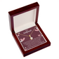 To My Girlfriend I Love You And I Always Will Alluring Ribbon Necklace Message Card-Express Your Love Gifts