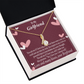 To My Girlfriend I Love You And I Always Will Alluring Ribbon Necklace Message Card-Express Your Love Gifts