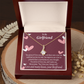 To My Girlfriend I Love You And I Always Will Alluring Ribbon Necklace Message Card-Express Your Love Gifts