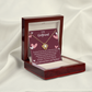 To My Girlfriend I Love You And I Always Will Infinity Knot Necklace Message Card-Express Your Love Gifts