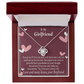 To My Girlfriend I Love You And I Always Will Infinity Knot Necklace Message Card-Express Your Love Gifts