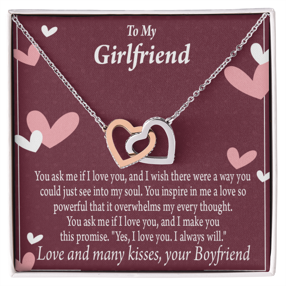 To My Girlfriend I Love You And I Always Will Inseparable Necklace-Express Your Love Gifts