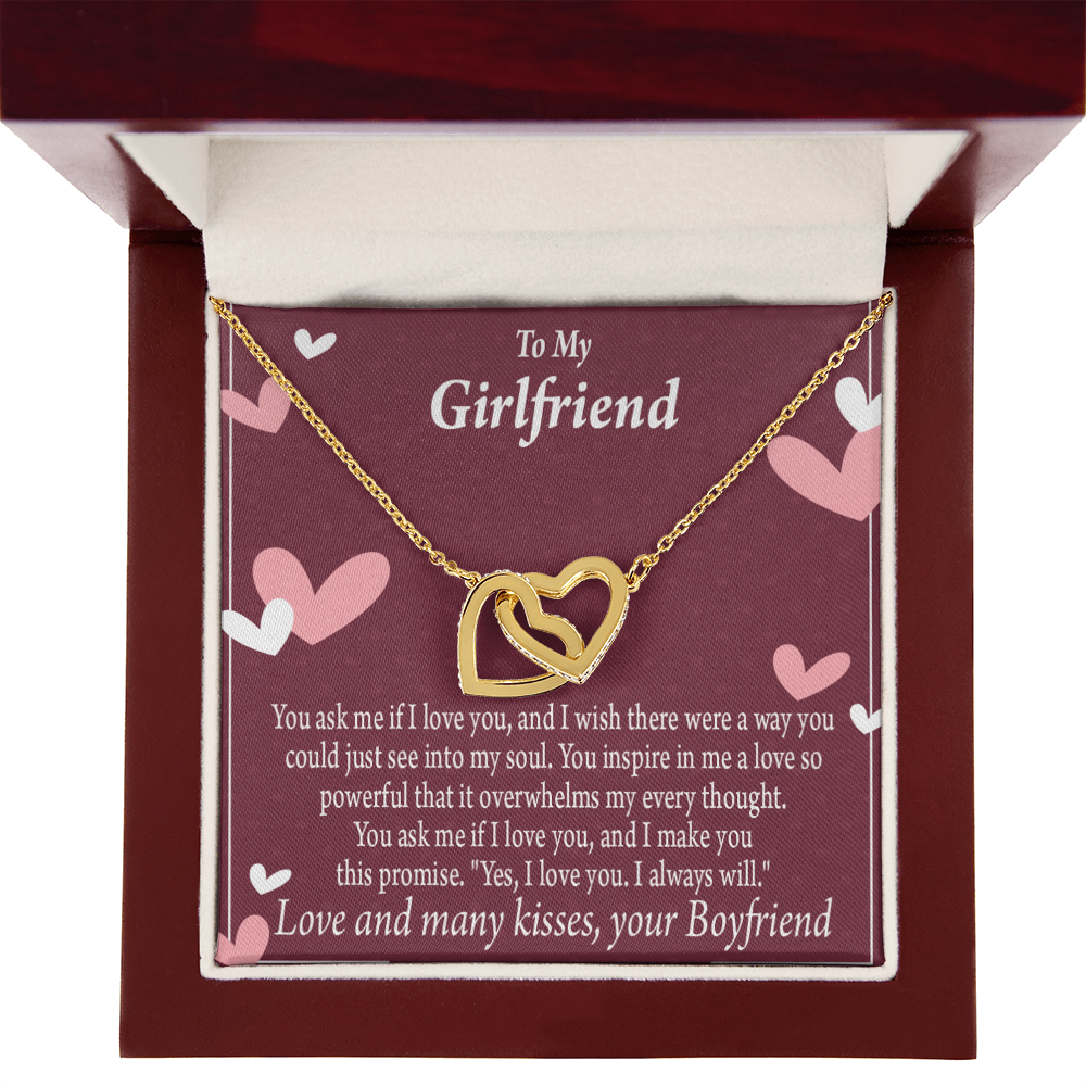 To My Girlfriend I Love You And I Always Will Inseparable Necklace-Express Your Love Gifts