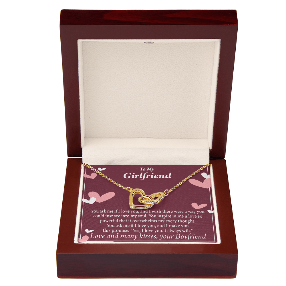 To My Girlfriend I Love You And I Always Will Inseparable Necklace-Express Your Love Gifts