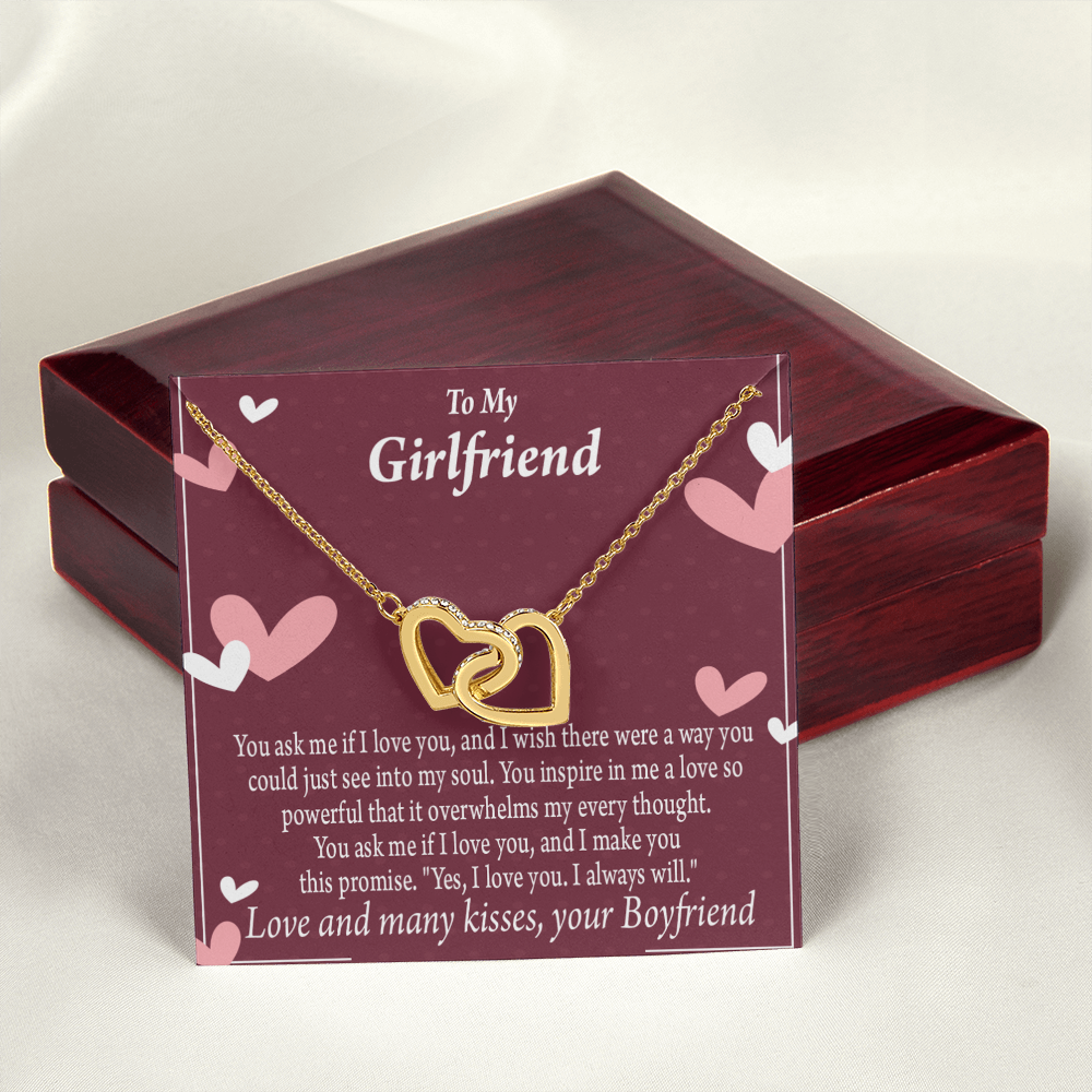 To My Girlfriend I Love You And I Always Will Inseparable Necklace-Express Your Love Gifts