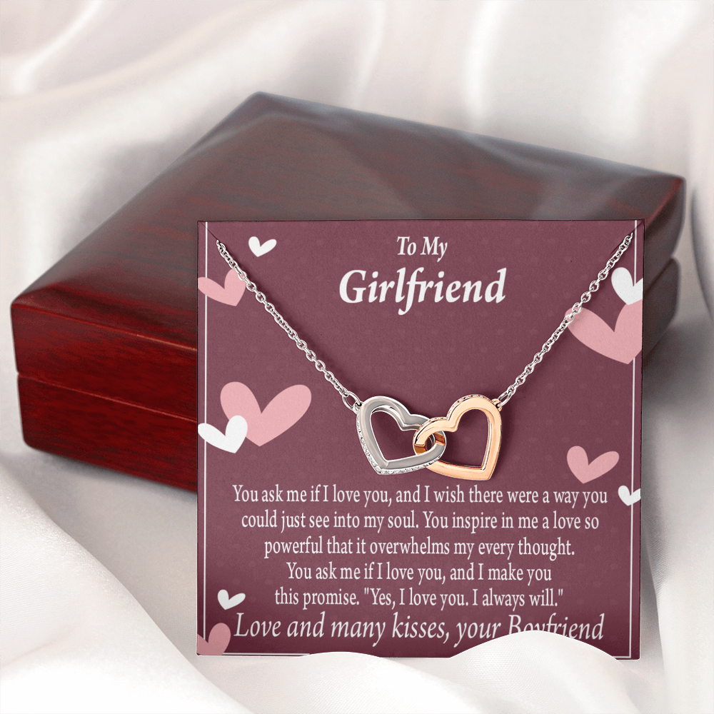 To My Girlfriend I Love You And I Always Will Inseparable Necklace-Express Your Love Gifts