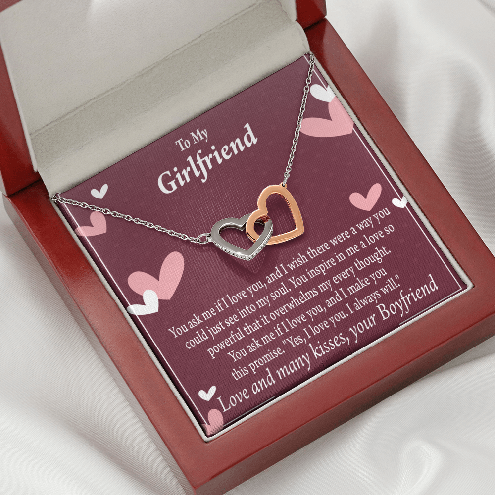 To My Girlfriend I Love You And I Always Will Inseparable Necklace-Express Your Love Gifts
