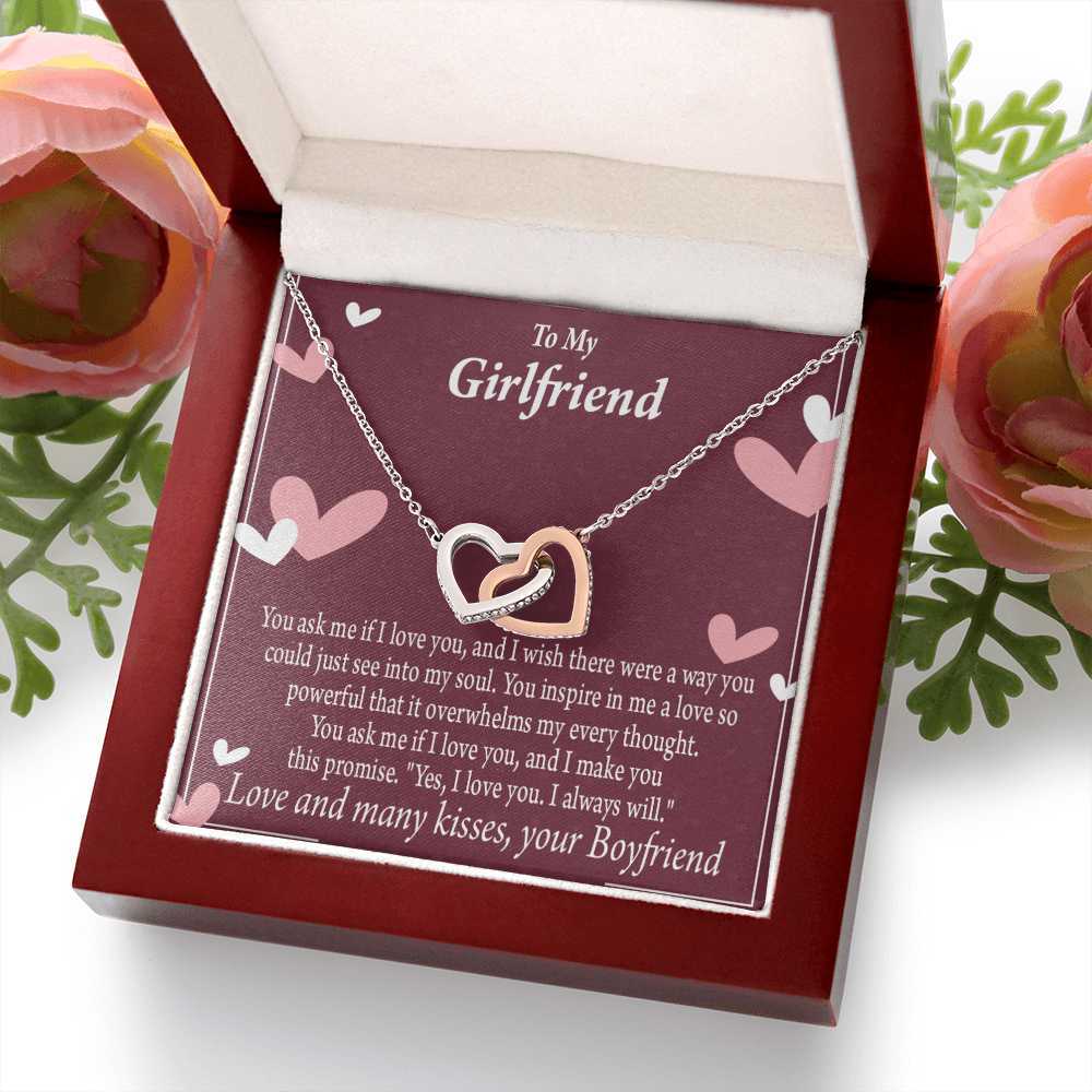 To My Girlfriend I Love You And I Always Will Inseparable Necklace-Express Your Love Gifts
