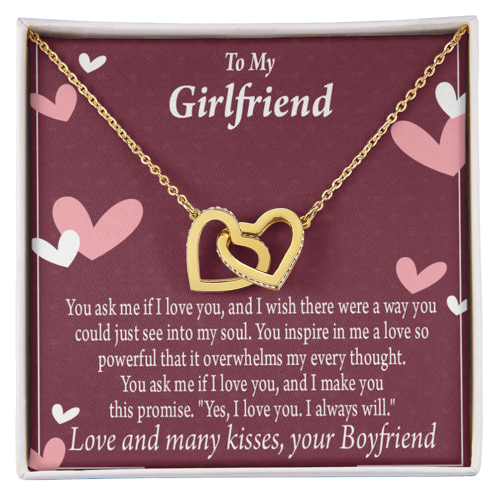 To My Girlfriend I Love You And I Always Will Inseparable Necklace-Express Your Love Gifts
