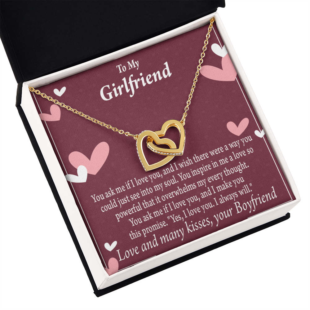 To My Girlfriend I Love You And I Always Will Inseparable Necklace-Express Your Love Gifts