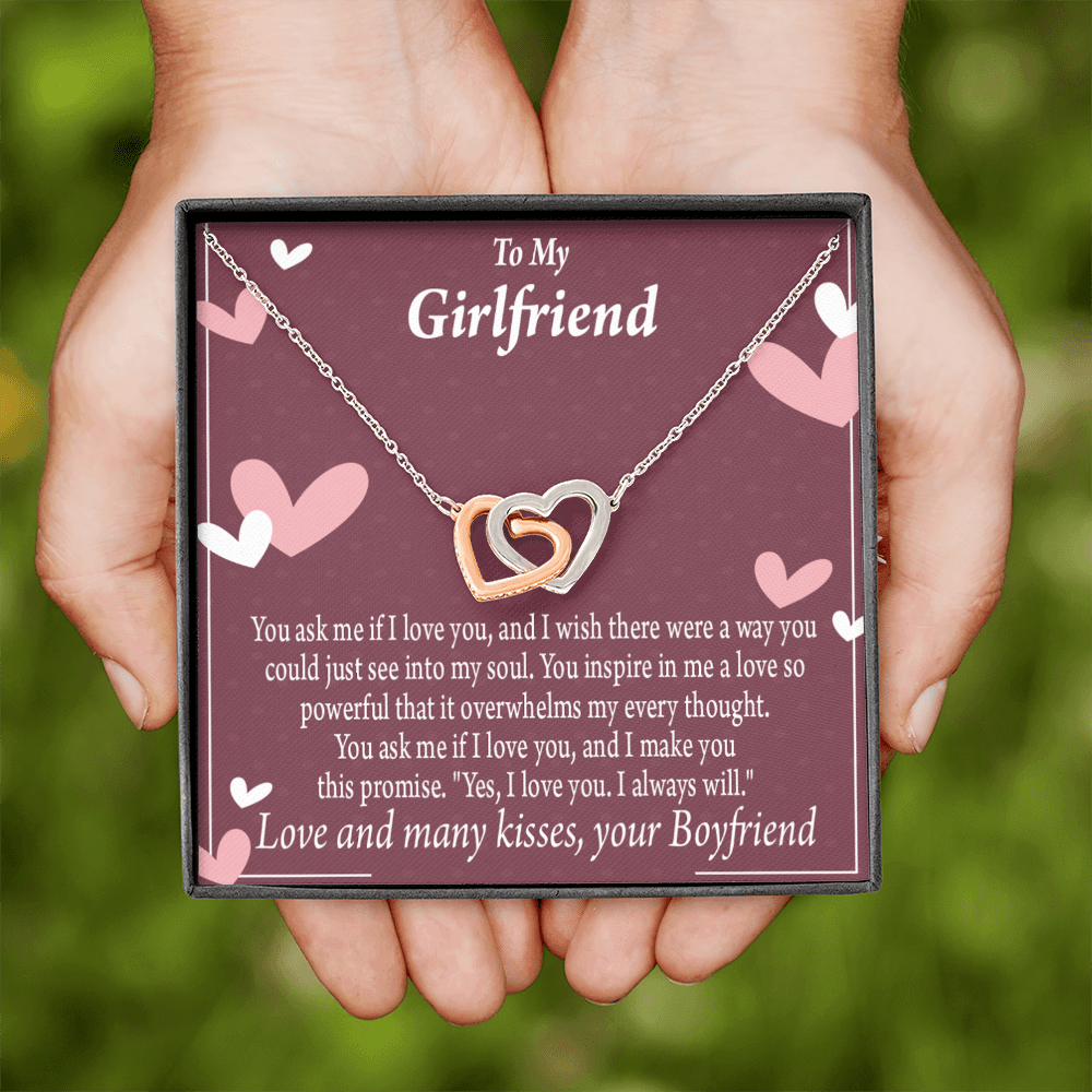 To My Girlfriend I Love You And I Always Will Inseparable Necklace-Express Your Love Gifts