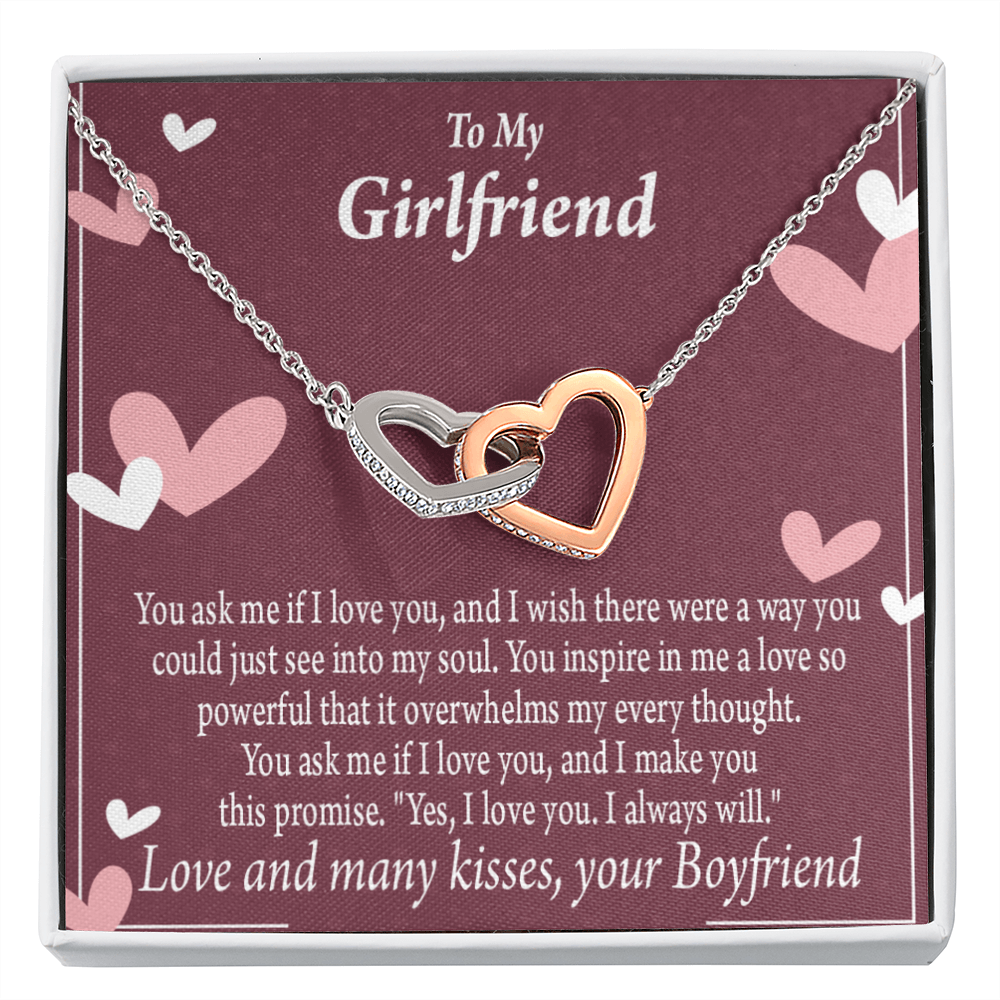 To My Girlfriend I Love You And I Always Will Inseparable Necklace-Express Your Love Gifts