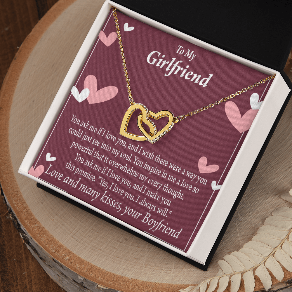 To My Girlfriend I Love You And I Always Will Inseparable Necklace-Express Your Love Gifts