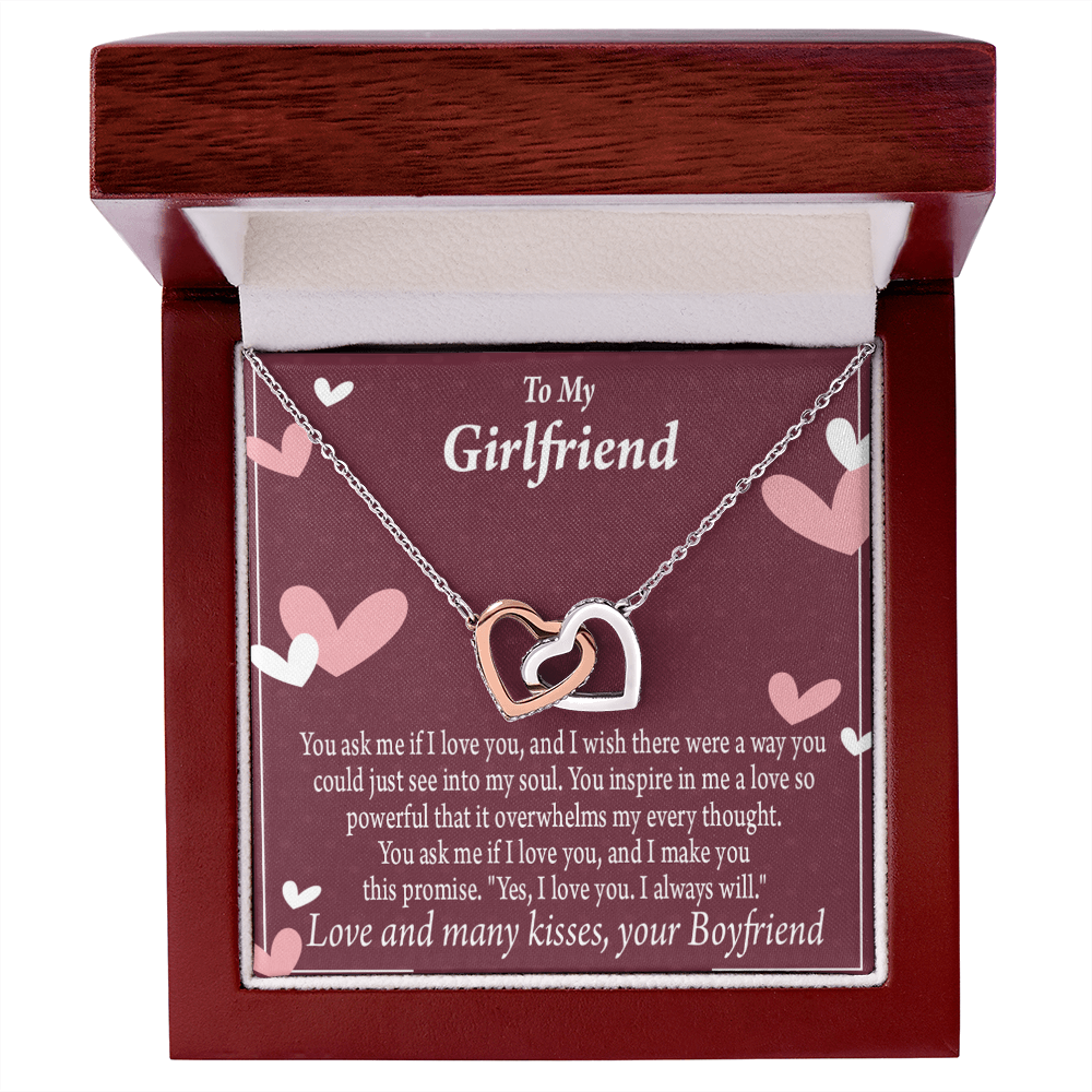 To My Girlfriend I Love You And I Always Will Inseparable Necklace-Express Your Love Gifts