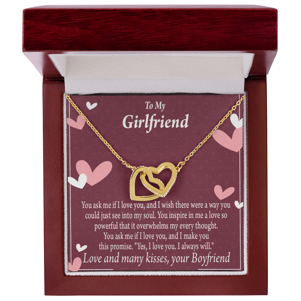 To My Girlfriend I Love You And I Always Will Inseparable Necklace-Express Your Love Gifts