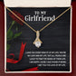 To My Girlfriend I Love You Every Minute of My Life Alluring Ribbon Necklace Message Card-Express Your Love Gifts