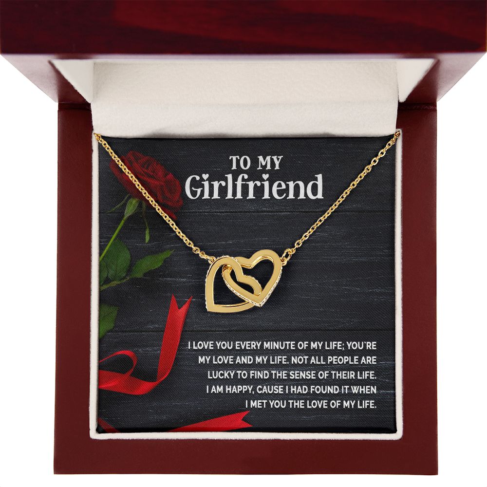 To My Girlfriend I Love You Every Minute of My Life Inseparable Necklace-Express Your Love Gifts